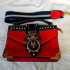 Chinese Lion Head - Crossbody Purse
